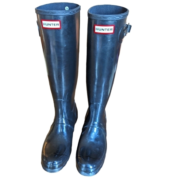 Hunter Black Women's Winter & Rain Boots - Picture 1 of 9